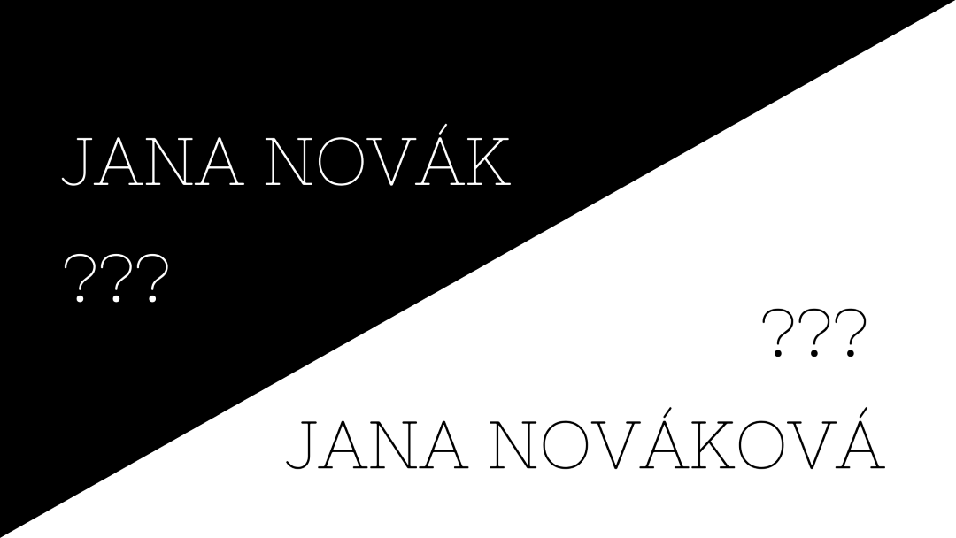 Přechylování příjmení a jmen (2021)