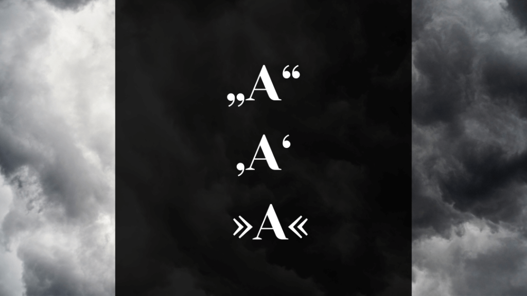 České uvozovky – používáte je správně?